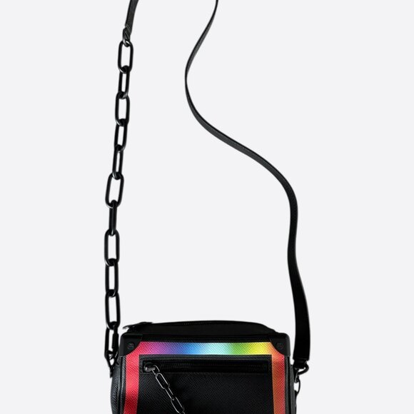 Louis Vuitton Black & Rainbow Taigarama Soft Trunk - Picture 1 of 6